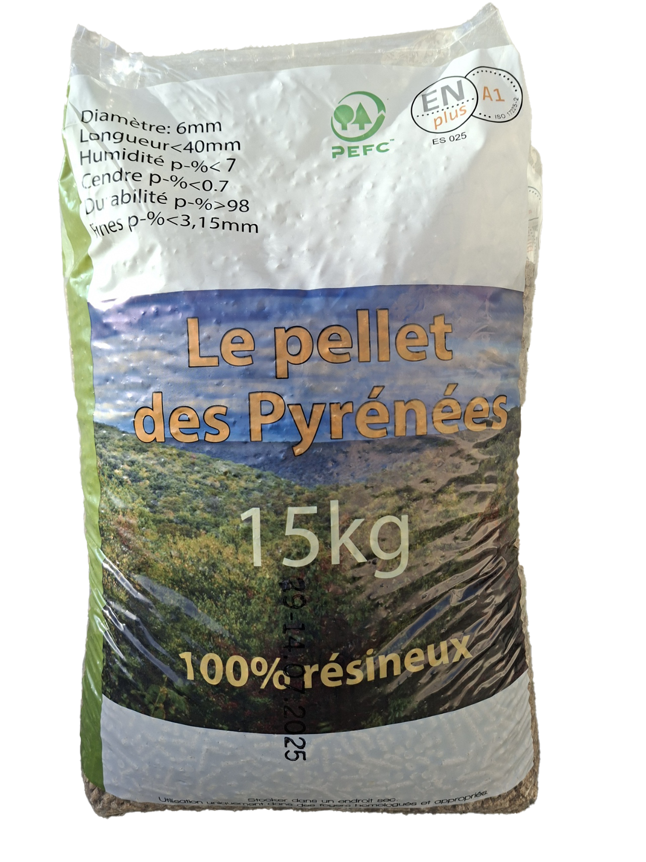 Le Pellet des Pyrénées - Sac 15 kg