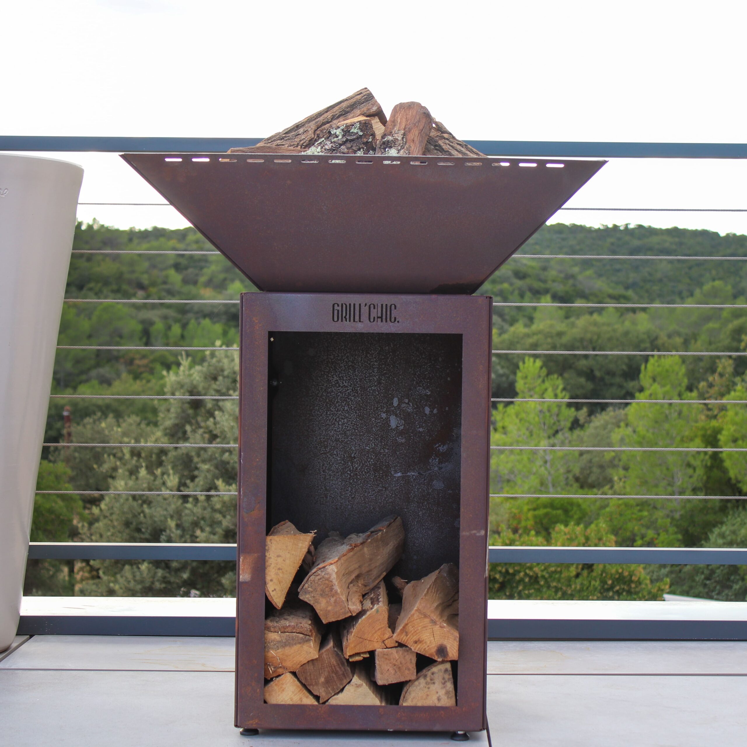 Bol à Feu Cevenol Corten Bois Simple Cuve — photo 1