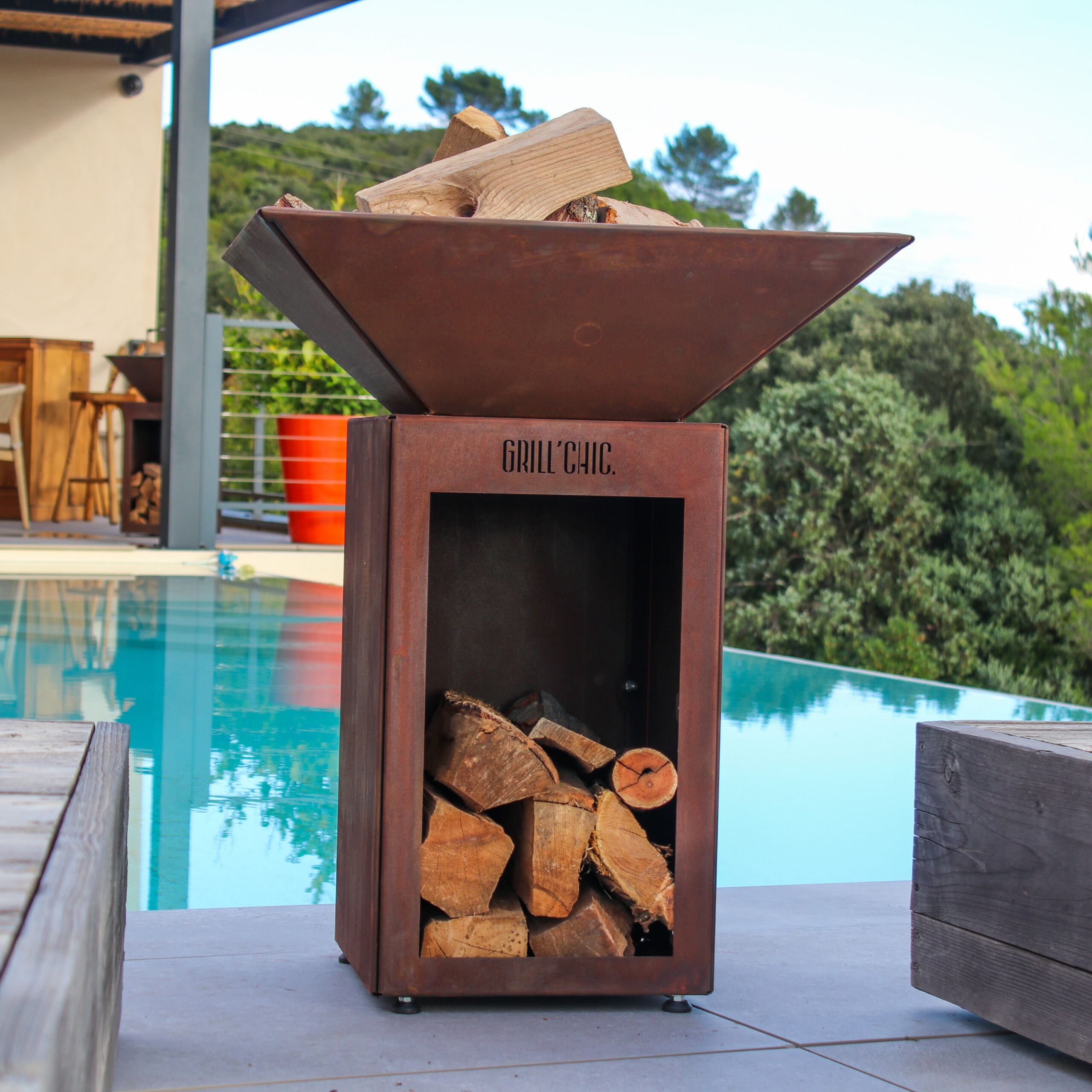 Bol à Feu Auvergnat Corten Simple Cuve — photo 1